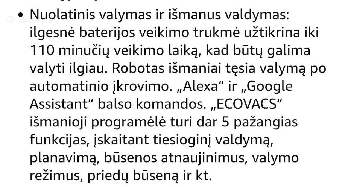 Dulkių siurblys robotas Ecovacs deebot Ozmo 920 - nuotraukos Nr. 6