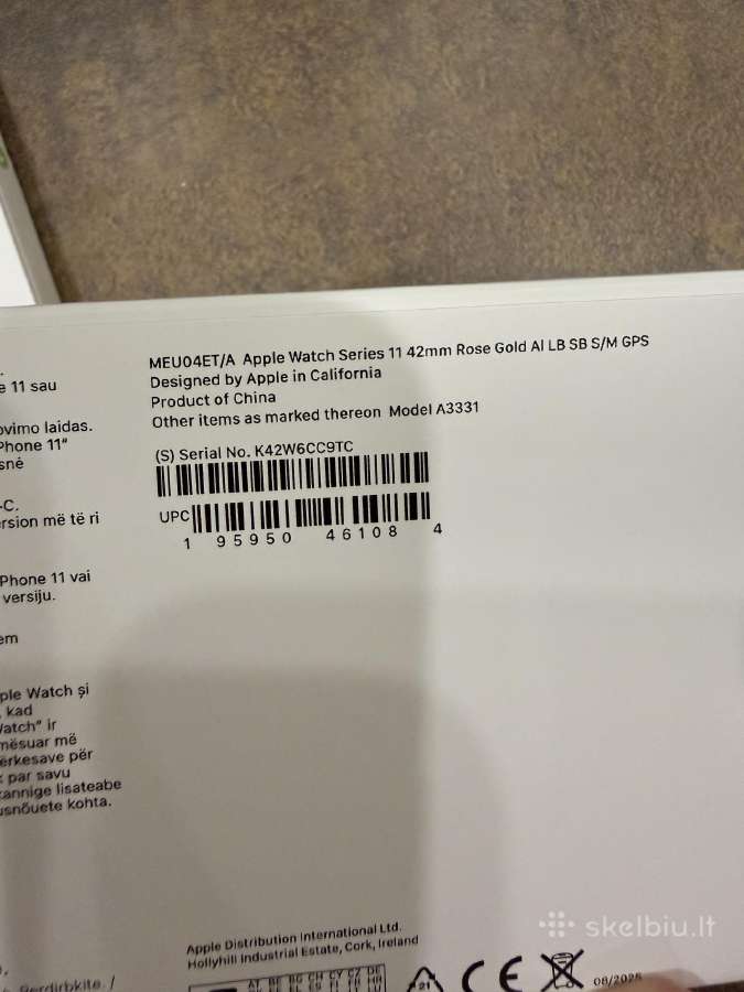 Apple watch 11 series GPS 42 mm - nuotraukos Nr. 3