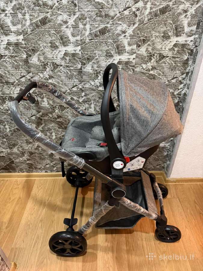S800 2-in-1 kūdikio vežimėlis – pilkas - nuotraukos Nr. 3
