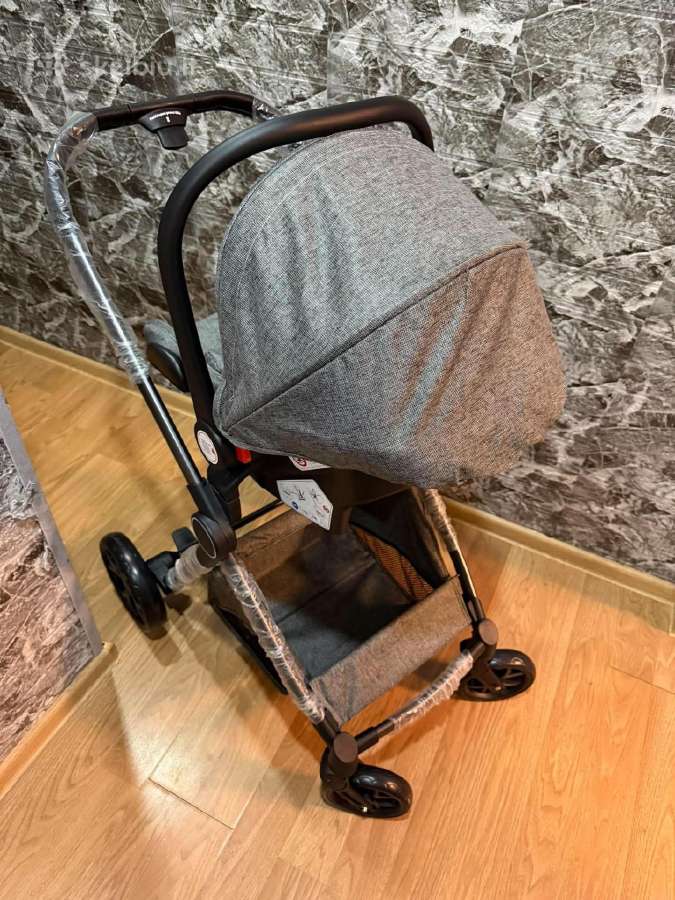 S800 2-in-1 kūdikio vežimėlis – pilkas - nuotraukos Nr. 7
