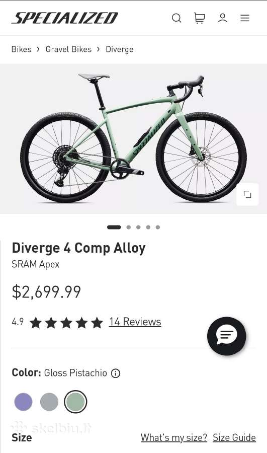 Specialized Diverge 4 comp (2026m) - nuotraukos Nr. 24