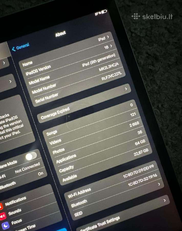 iPad 9 generation - nuotraukos Nr. 3