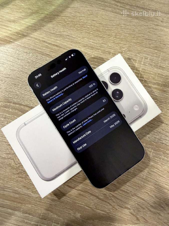 iPhone 17 Pro 256gb 100% baterija Tele2 garantija - nuotraukos Nr. 11