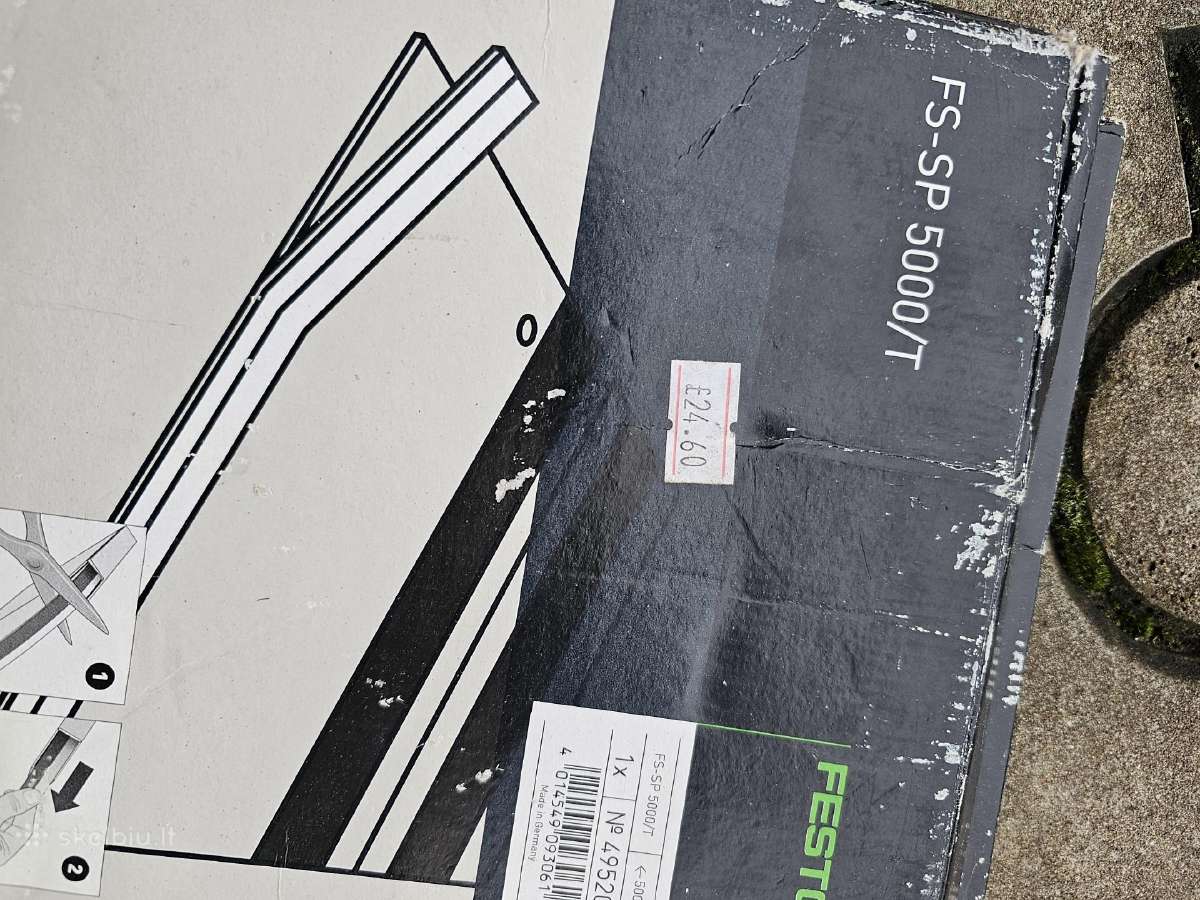 Festool Ts 55 Rebq su 2 liniuotem ir maišu joms - nuotraukos Nr. 14