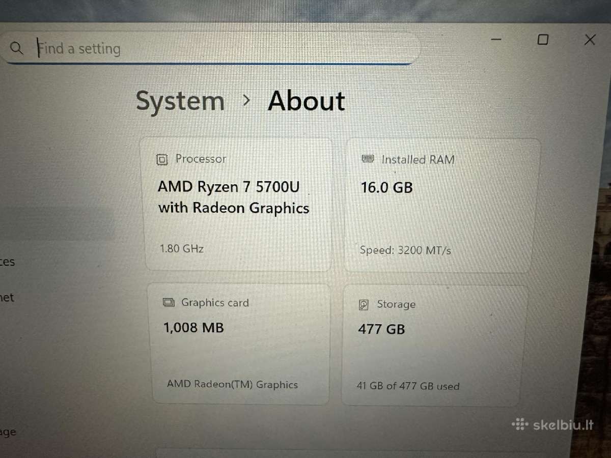 Lenovo E14 Gen3 Ryzen 7 , 16gb - nuotraukos Nr. 6