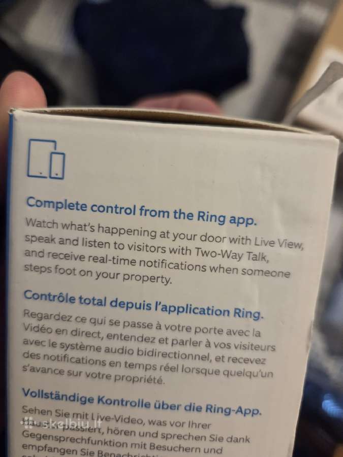 Ring duru skambutis su kamera gen 2 - nuotraukos Nr. 2