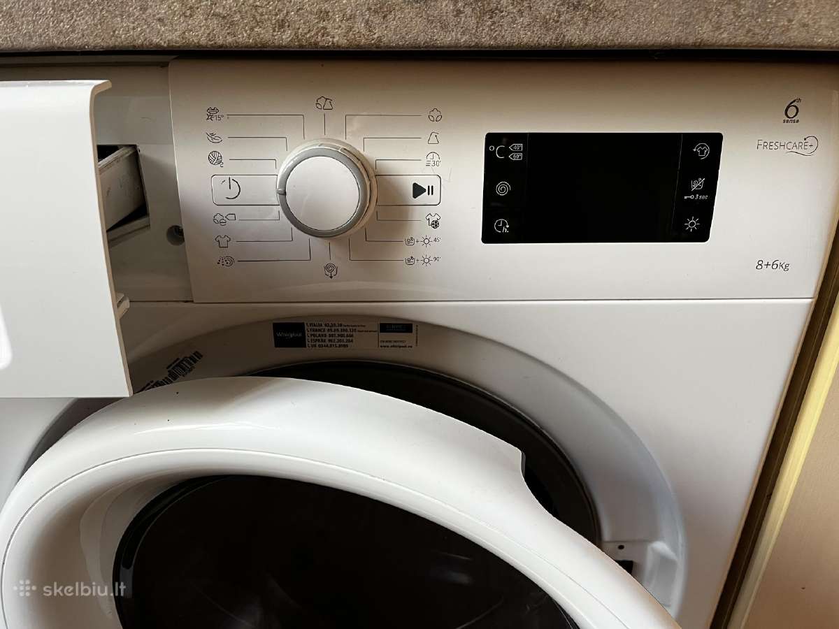 Skalbimo mašina - džiovyklė Whirlpool Fwdg86148w - nuotraukos Nr. 4