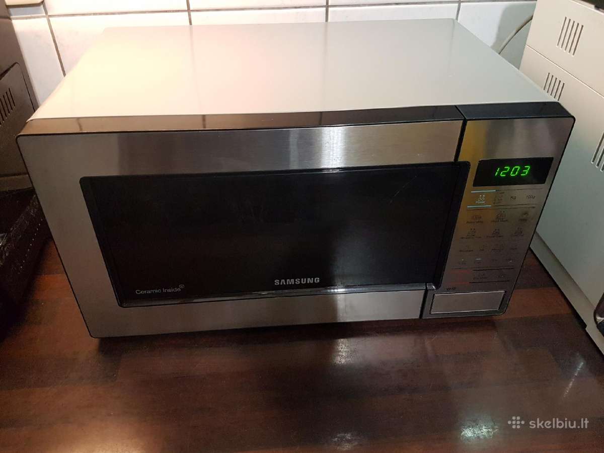 Samsung mėlynos keramikos mikrobangų krosnelė - nuotraukos Nr. 3