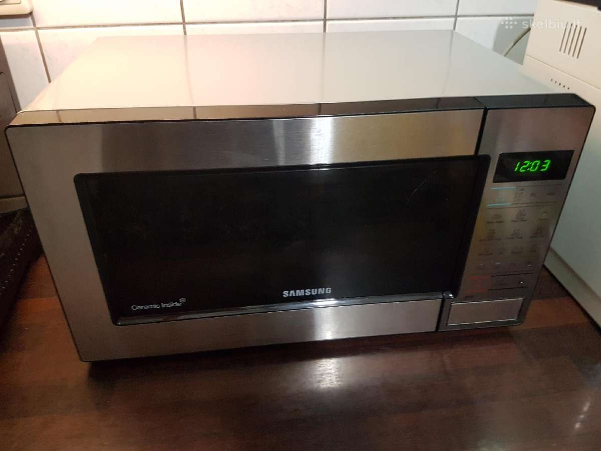 Samsung mėlynos keramikos mikrobangų krosnelė - nuotraukos Nr. 4