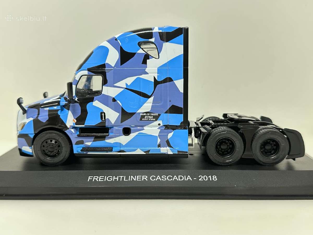 Freightliner Cascadia 2018 mėlyna 1:43 Hachette - nuotraukos Nr. 3