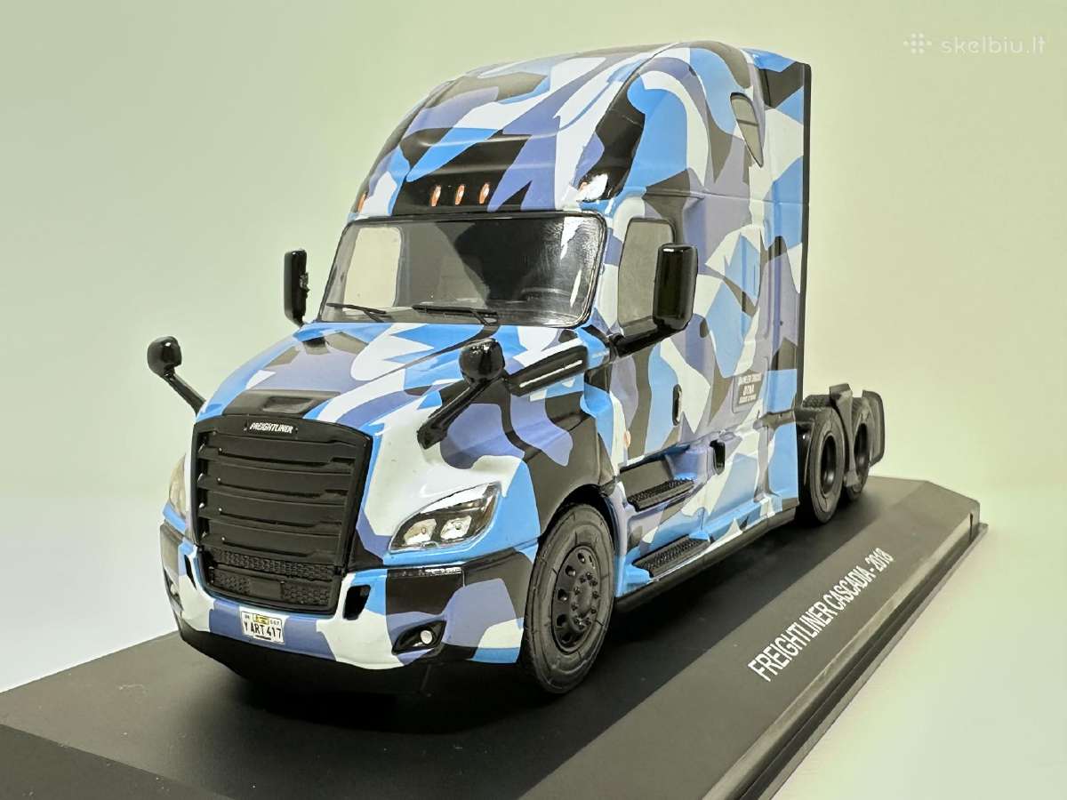 Freightliner Cascadia 2018 mėlyna 1:43 Hachette - nuotraukos Nr. 6