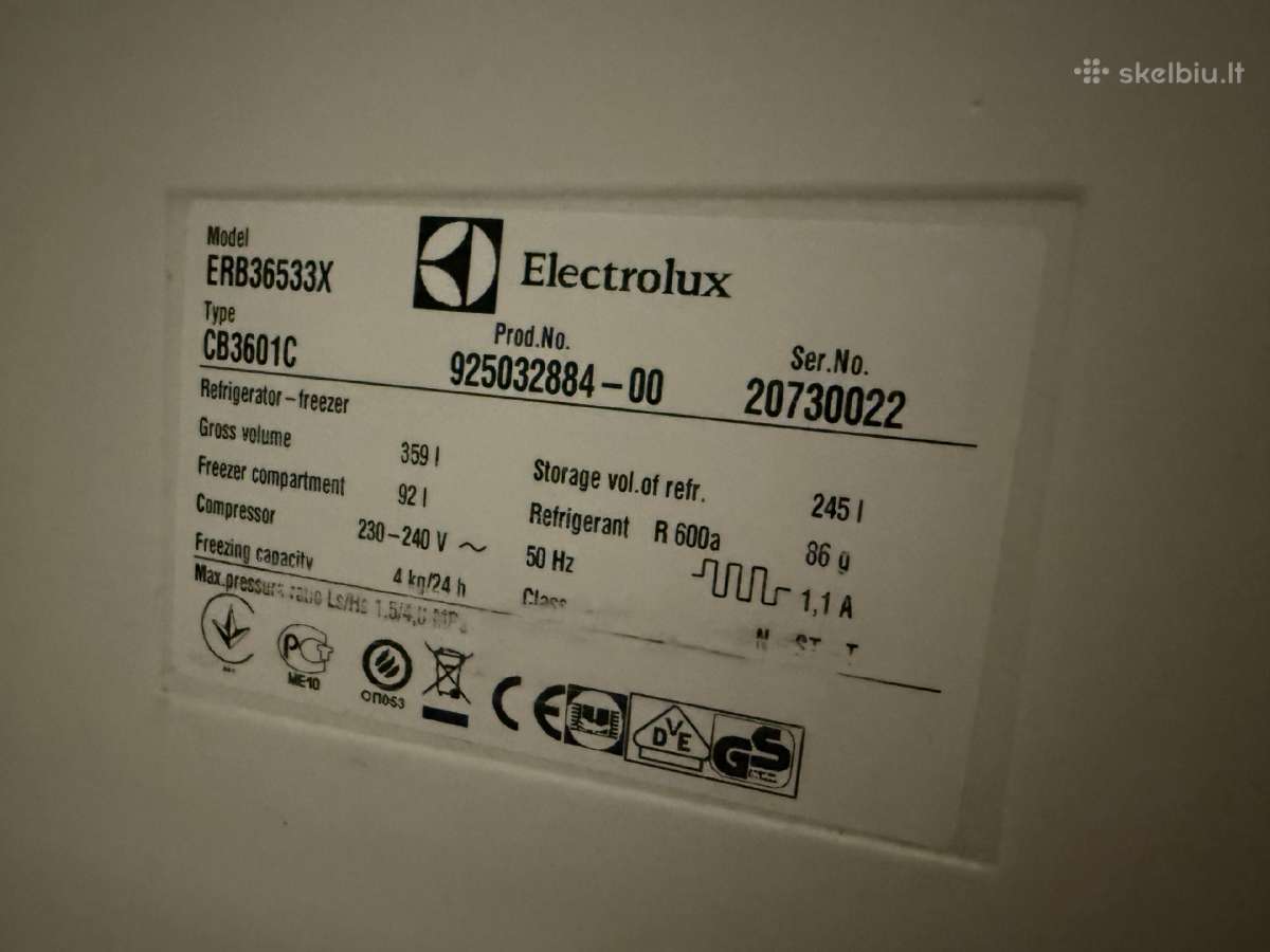 Šaldytuvas Electrolux Erb36533x - nuotraukos Nr. 4