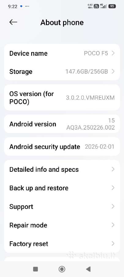 Poco f5 256gb 12+4gb RAM - nuotraukos Nr. 7
