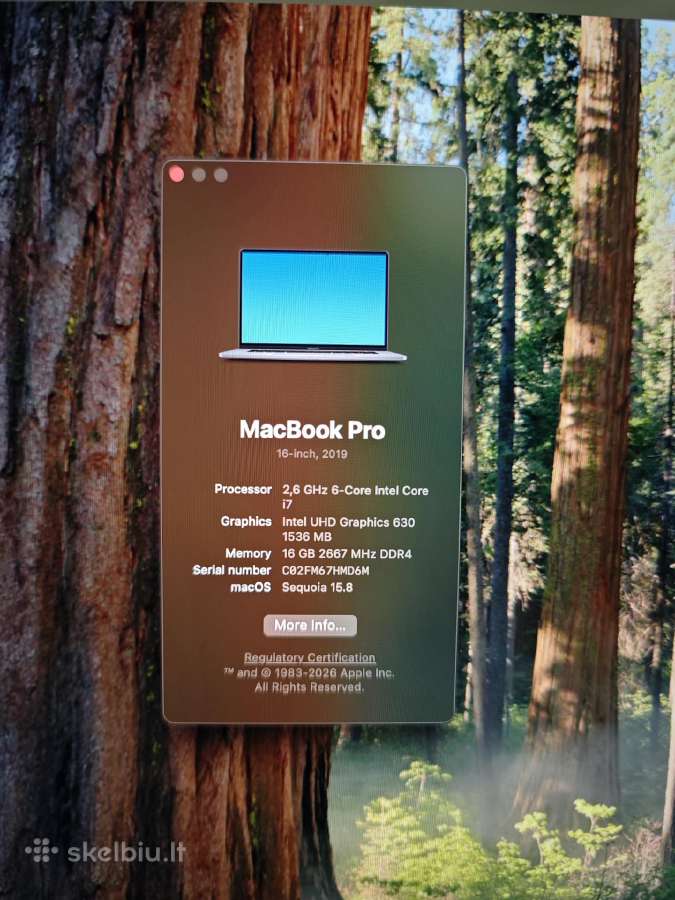 MacBook Pro (16-inch, 2019) - nuotraukos Nr. 3