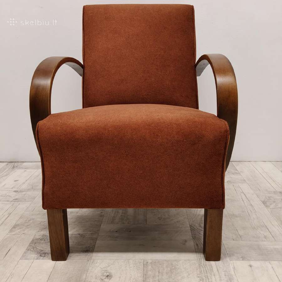 "Art Deco" fotelis po restauracijos - nuotraukos Nr. 7