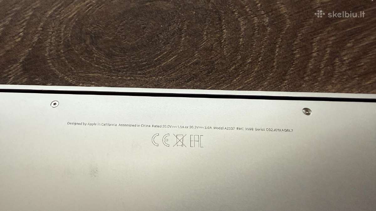 MacBook Air M1/8gb/256gb 2020m. - nuotraukos Nr. 4