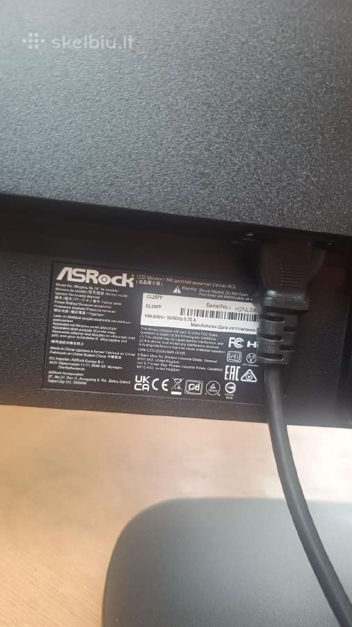Asrock Challenger Cl25ffb 24.5" monitorius - nuotraukos Nr. 5