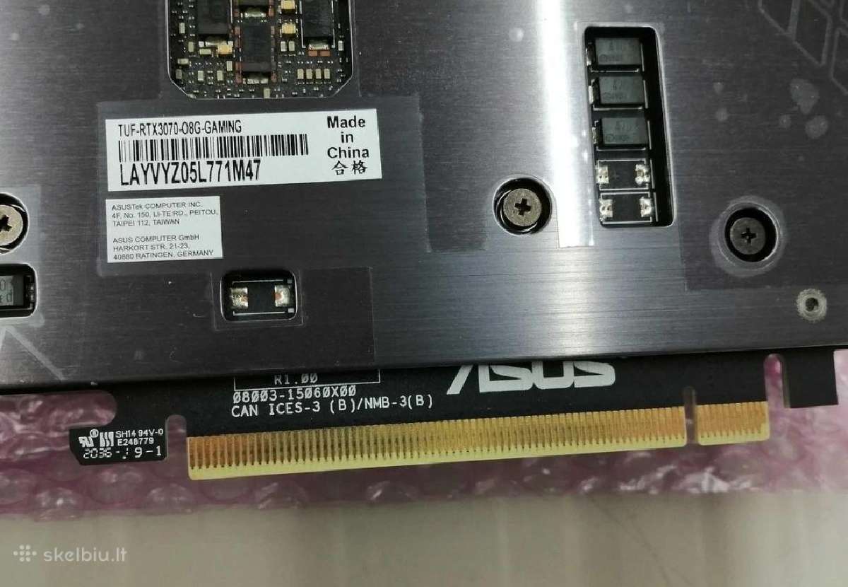 Asus Gaming Geforce Rtx 3070 - nuotraukos Nr. 3