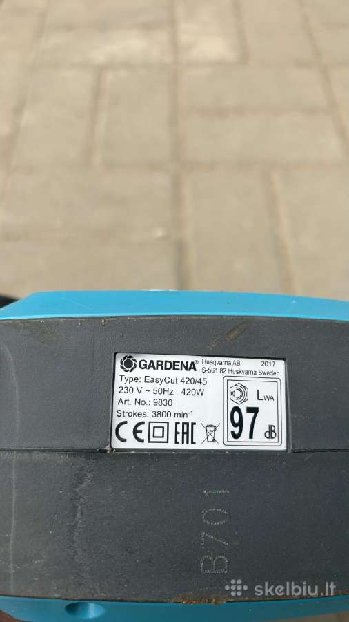 Elektrinės gyvatvorių žirklės "Gardena" :stihl - nuotraukos Nr. 3