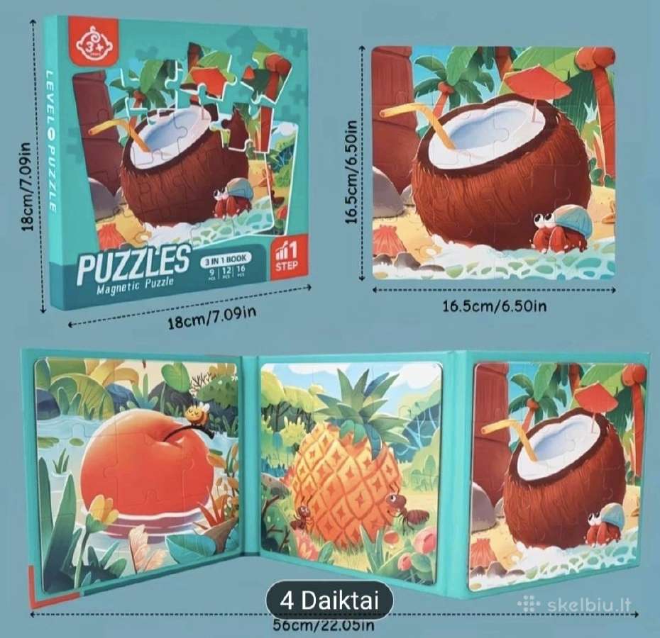 Smagi, nauja magnetinė dėlionė vaikui nuo 3 metų - nuotraukos Nr. 4