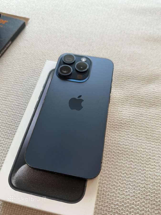 iPhone 15 Pro 256gb Blue Titanium - nuotraukos Nr. 2