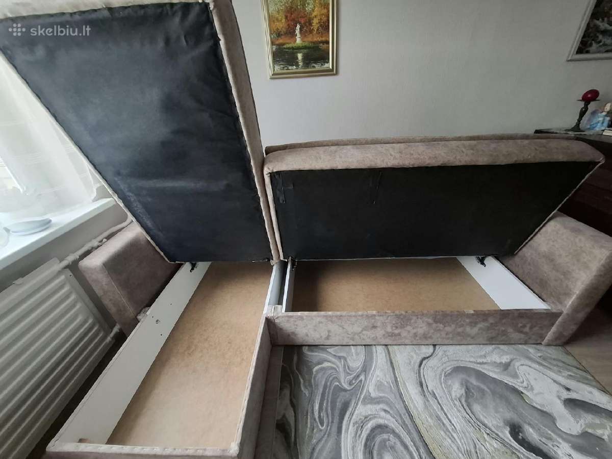 Parduodama patogi kampinė sofa-lova - nuotraukos Nr. 2