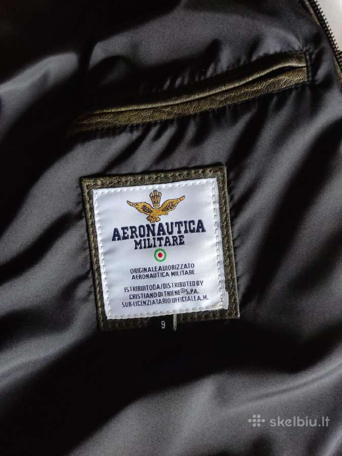 Aeronautika natūralios odos striukė - nuotraukos Nr. 4
