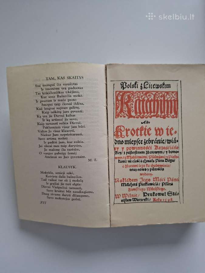 1598 metų Merkelio Petkevičiaus katekizmas (1939) - nuotraukos Nr. 4
