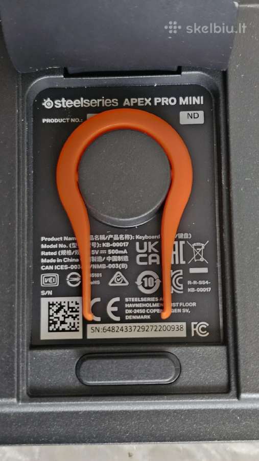 Steelseries Apex Pro Mini laidinė klaviatūra - nuotraukos Nr. 7