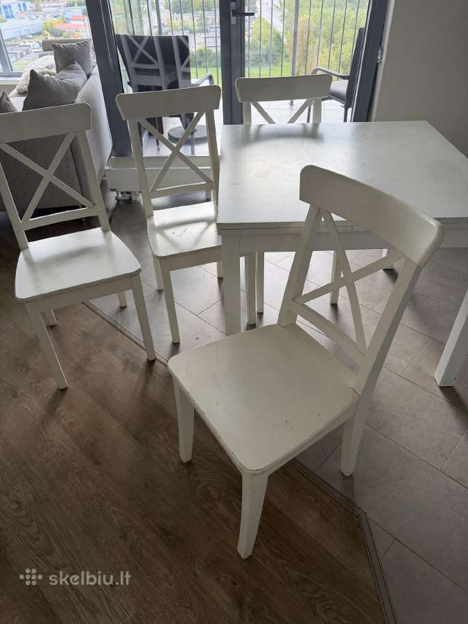 Ikea valgomojo stalas su kėdėmis - nuotraukos Nr. 8