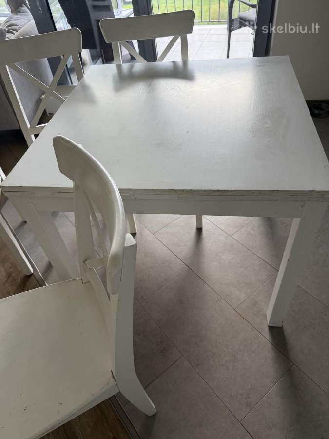 Ikea valgomojo stalas su kėdėmis - nuotraukos Nr. 9