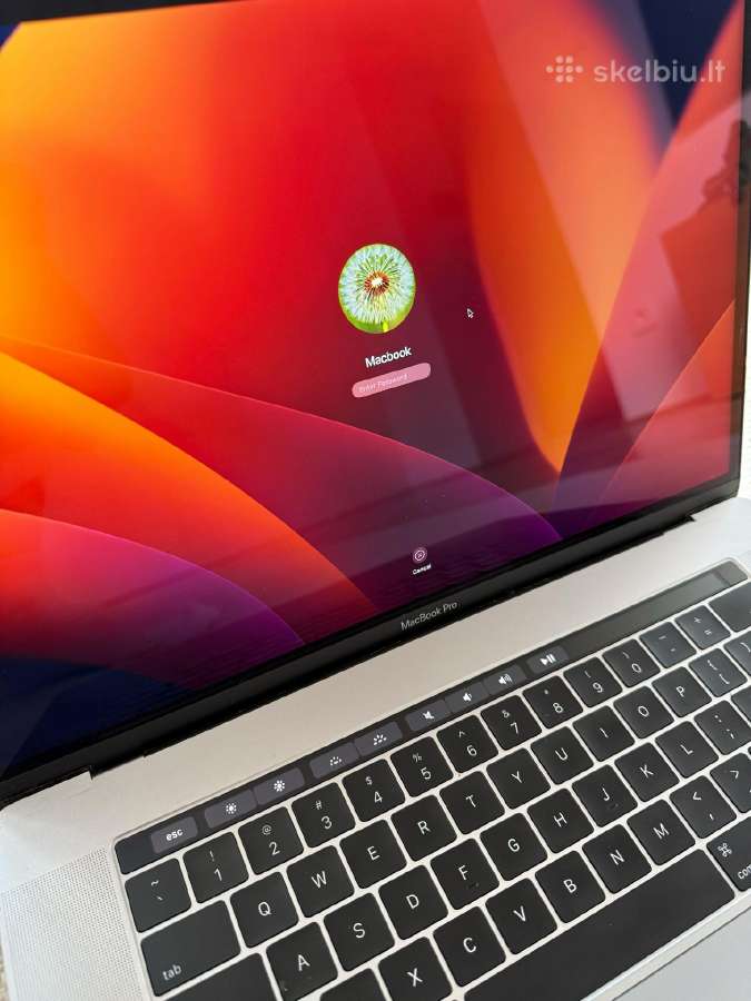 Apple MacBook Pro 15 Touch Bar, i7, 16 GB, 1tb - nuotraukos Nr. 7