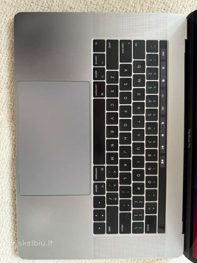 Apple MacBook Pro 15 Touch Bar, i7, 16 GB, 1tb - nuotraukos Nr. 8