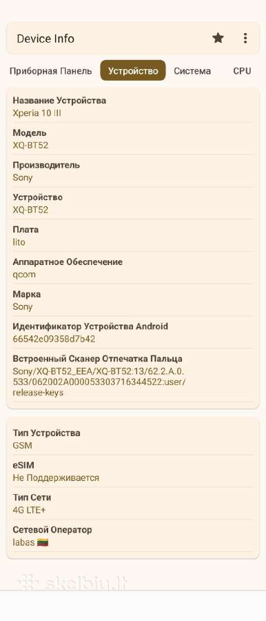 Sony Xperia 10III 5G 6/128 GB įskilusi dangtis - nuotraukos Nr. 6