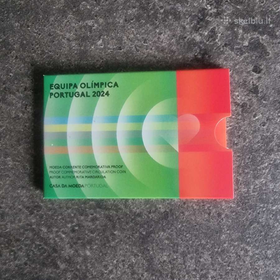 Portugalijos spalvota moneta Proof - nuotraukos Nr. 2