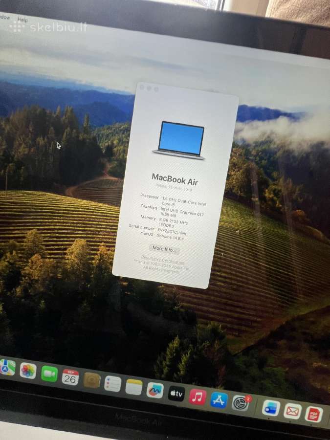 MacBook air 2019 - nuotraukos Nr. 3