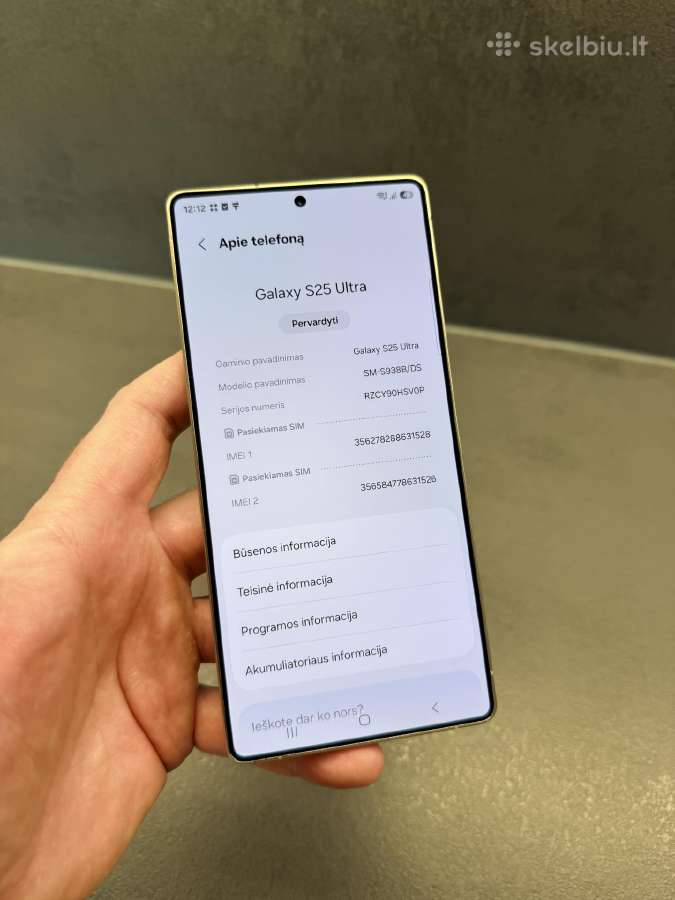 Idealus Samsung Galaxy S25 Ultra, 256/12gb - nuotraukos Nr. 8