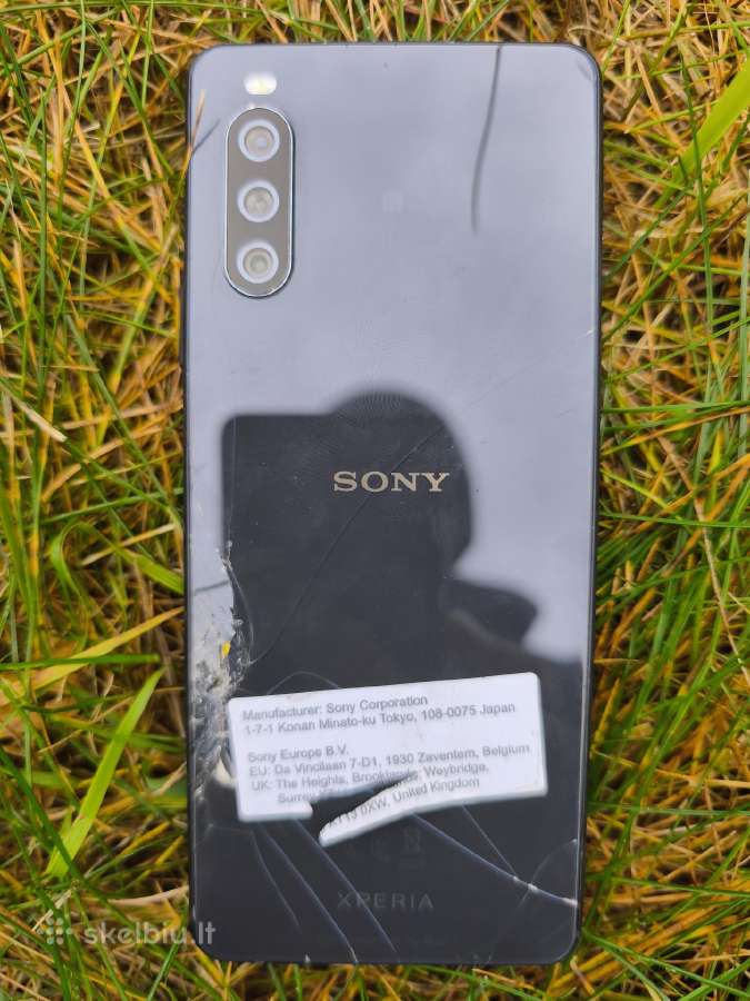 Sony Xperia 10III 5G 6/128 GB įskilusi dangtis - nuotraukos Nr. 3