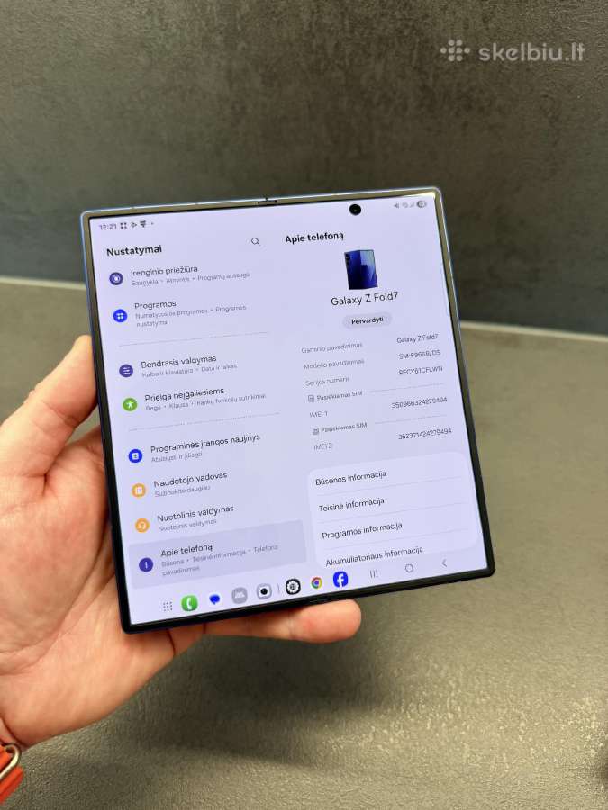 Idealus Samsung Galaxy Fold 7, 12/256gb - nuotraukos Nr. 10
