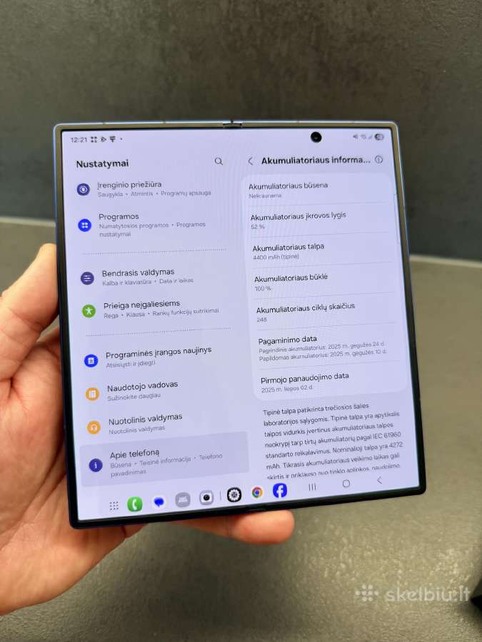 Idealus Samsung Galaxy Fold 7, 12/256gb - nuotraukos Nr. 11