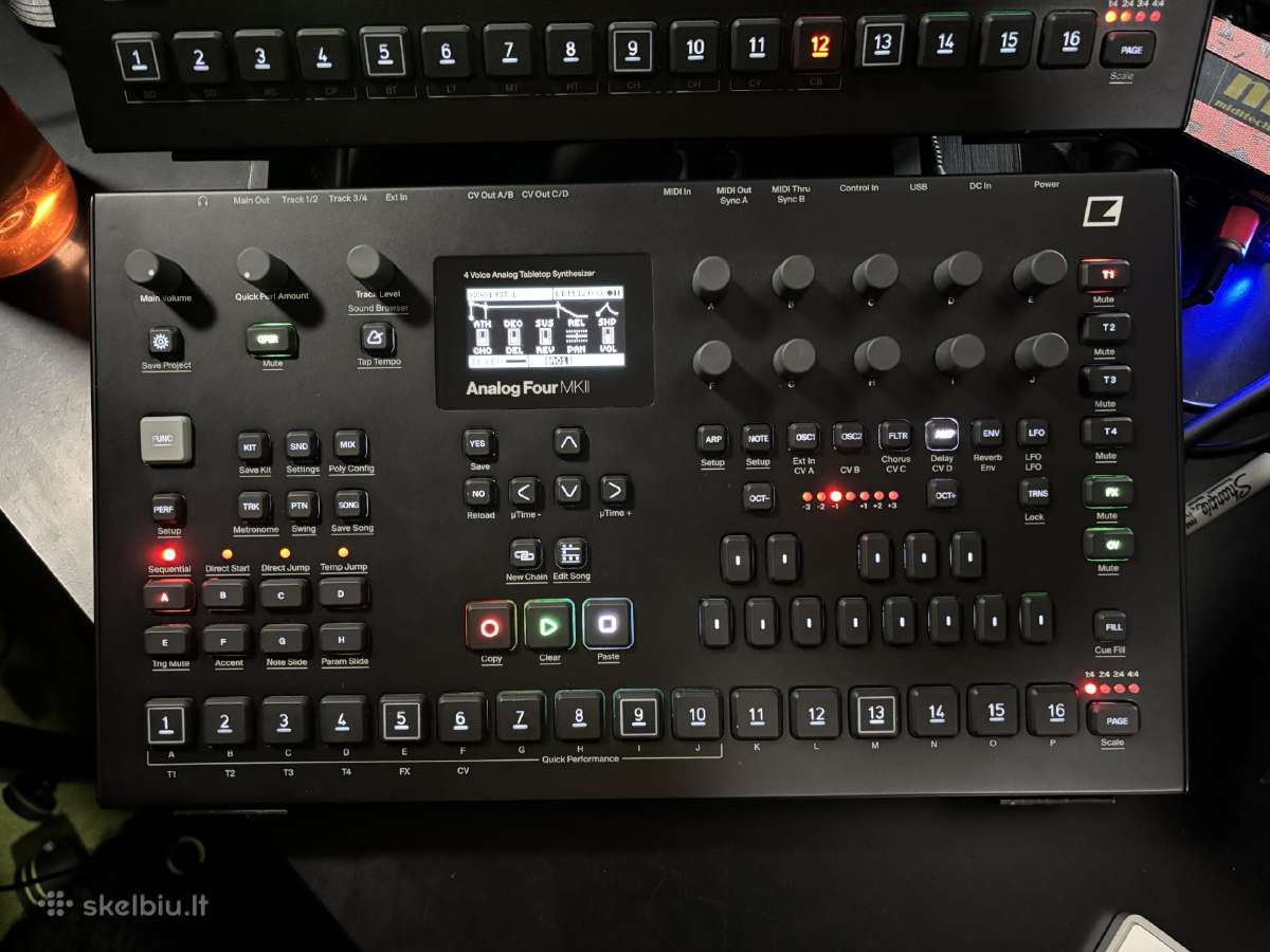 Elektron Analog Four Mk2 Sintezatorius - nuotraukos Nr. 3