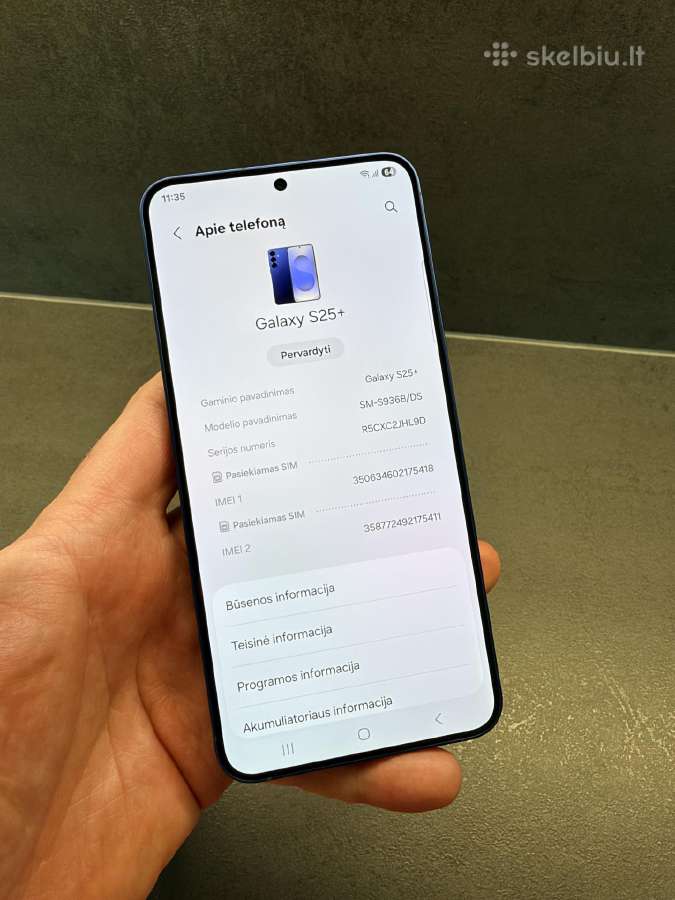 Samsung Galaxy S25+, 256/12gb Blue - nuotraukos Nr. 8