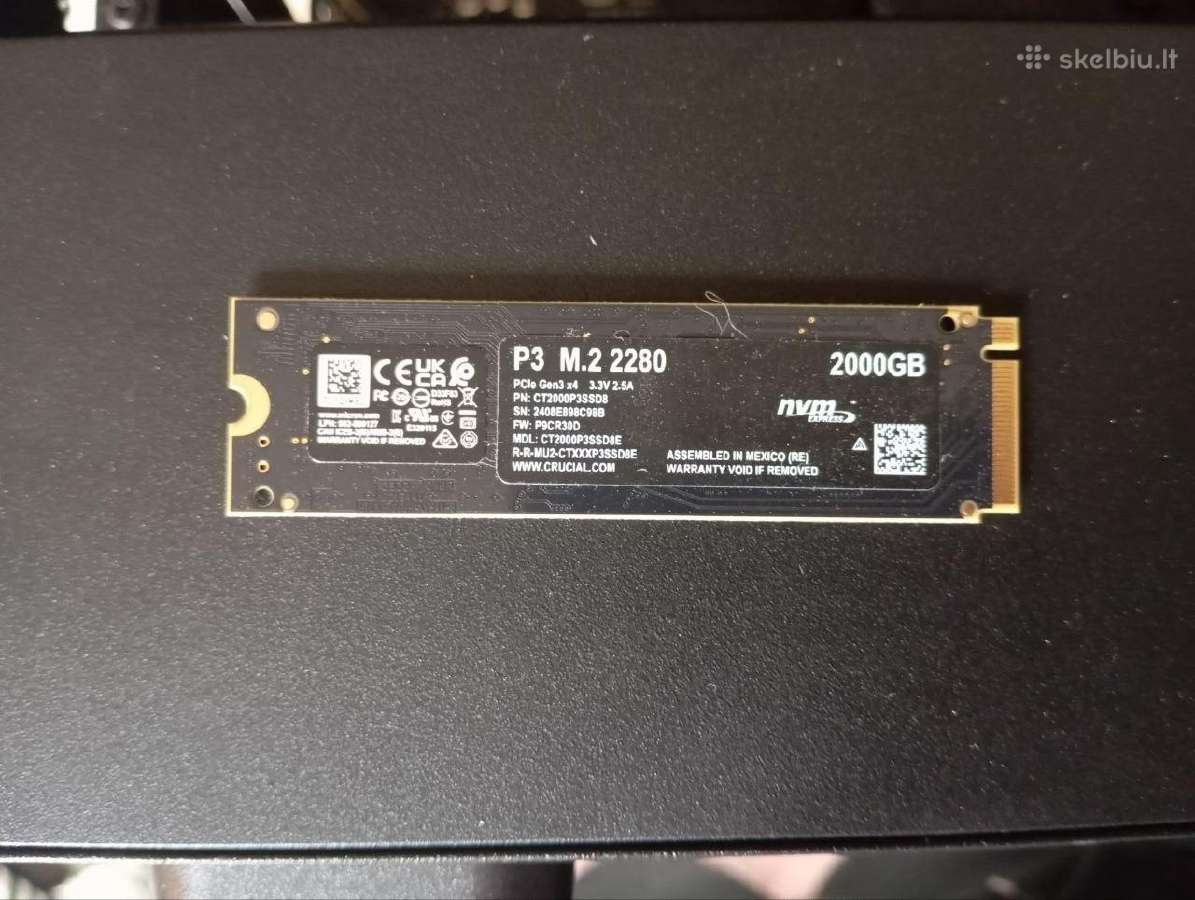 Crucial P3 : 2000.3 GB - nuotraukos Nr. 2