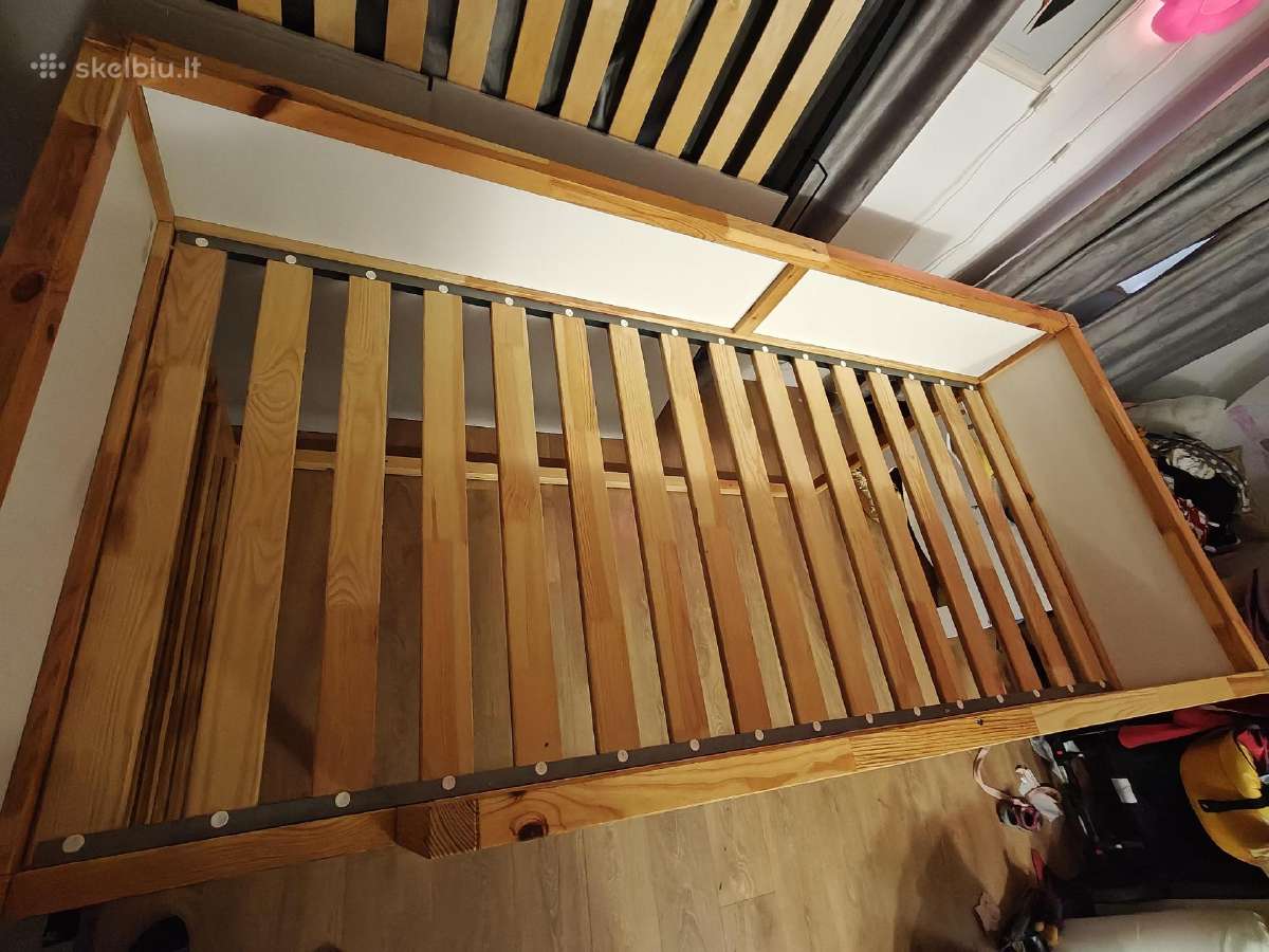 Vaikiška dviaukštė lovytė Kura Ikea - nuotraukos Nr. 4