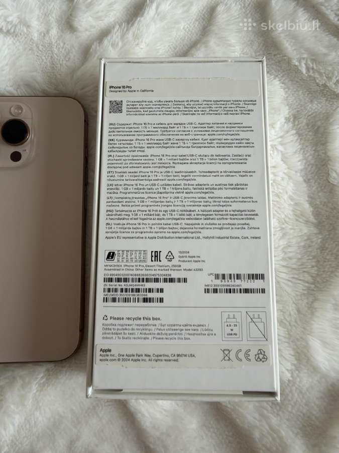 iPhone 16 Pro , Desert Titanium , 256gb - nuotraukos Nr. 7