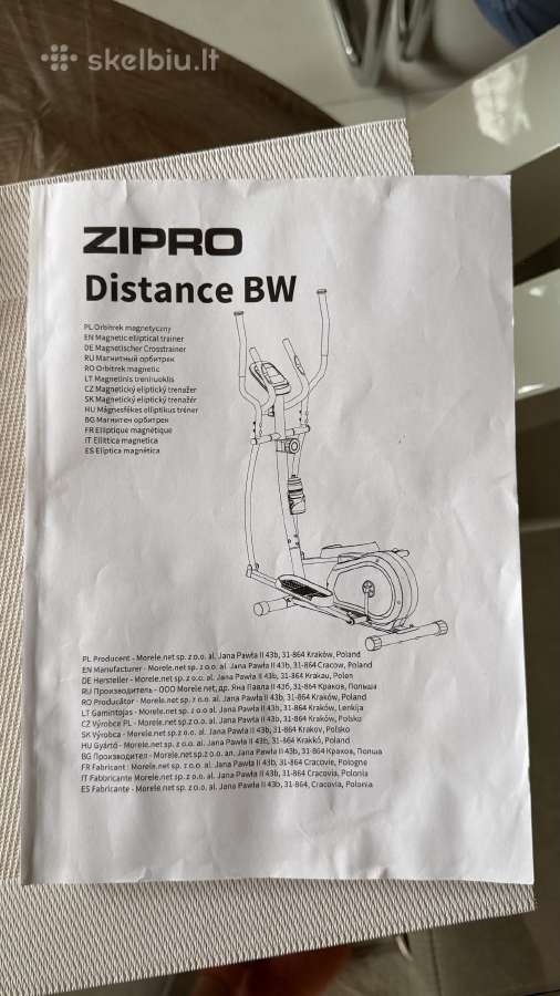Elipsinis treniruoklis Zipro Distance Baltas - nuotraukos Nr. 9