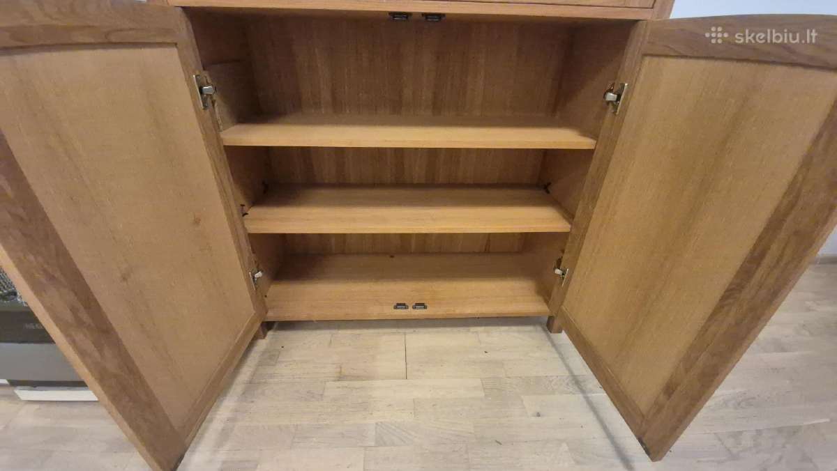 Ąžuolas Stiklas Knygų spinta su 4 durelėmis - nuotraukos Nr. 3