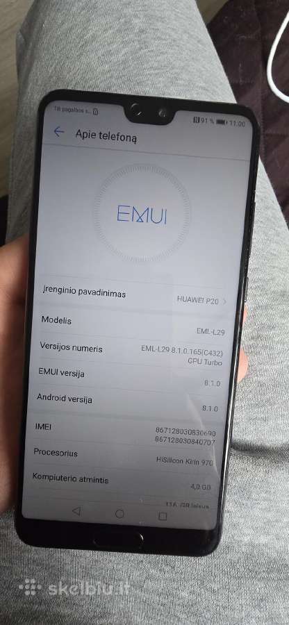 Geros būklės huawei p20 - nuotraukos Nr. 3
