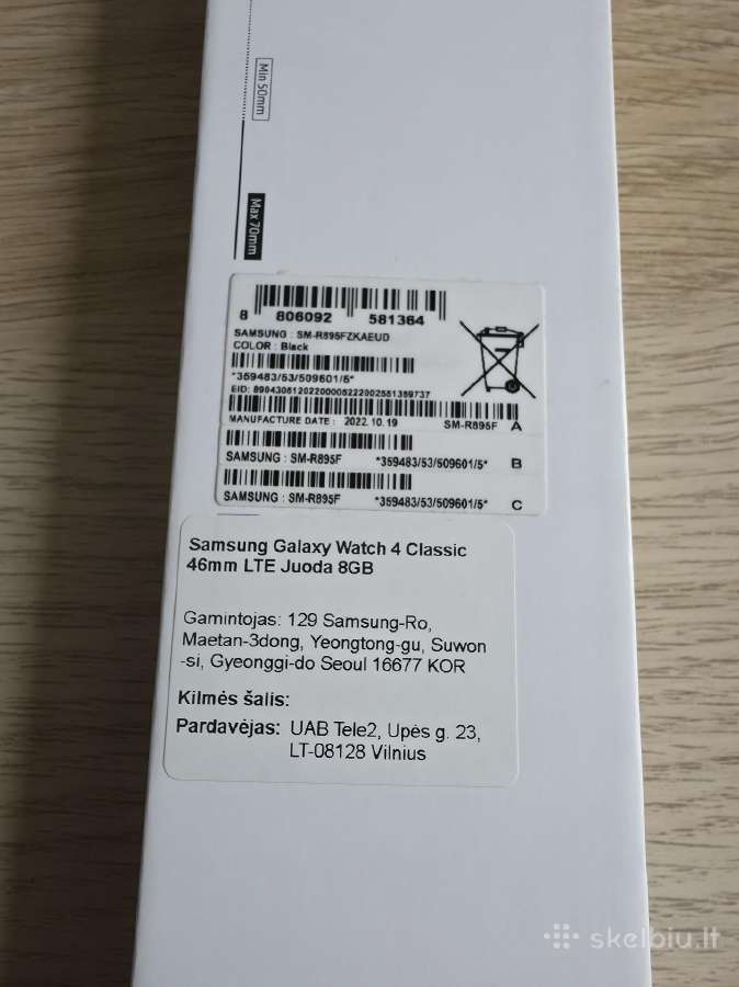 Parduodamas Samsung Galaxy Watch 4 Classic 46mm - nuotraukos Nr. 6