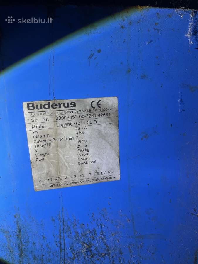 Kieto kuro katilas buderus - nuotraukos Nr. 2